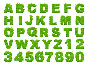 草地創(chuàng)意英文字母數(shù)字AI矢量設(shè)計(jì)素材 高清模板與應(yīng)用指南